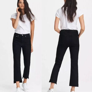 Rag and Bone Jeans Black Stovepipe Byan Dark‎ Wash Size 25
